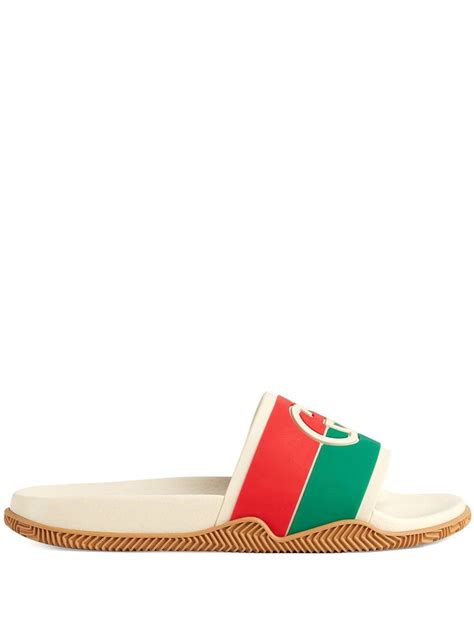 gucci badslippers met witte sokken|Gucci slippers for women.